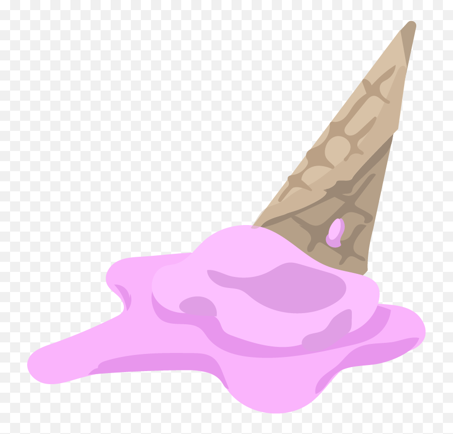 Melted Ice Cream Clipart - Melting Ice Cream Clipart Transparent Emoji,Melting Popsicle Emoji
