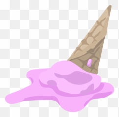 Melted Ice Cream Clipart - Melting Ice Cream Clipart Transparent Emoji,Melting Popsicle Emoji
