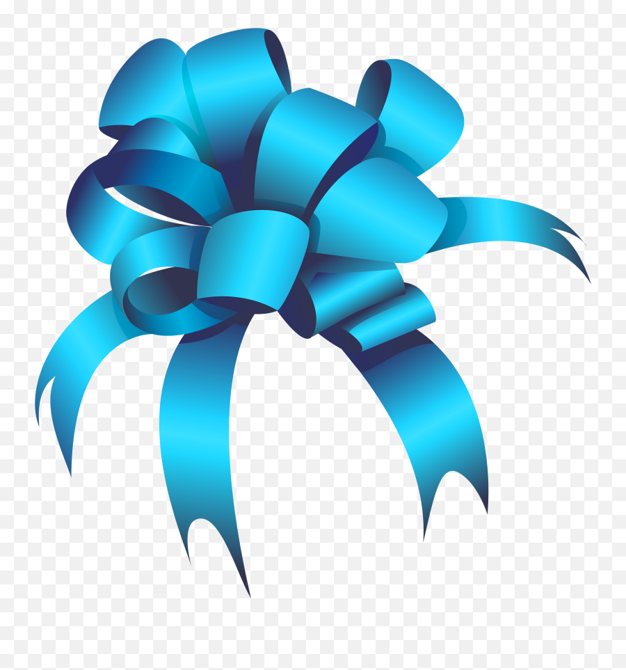 Blue Bow Clipart Web Clipart - Gift Bow Clipart Png Big Gift Bow Transparent Emoji,Bow Emoji Transparent