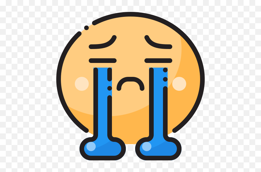 Crying - Free Smileys Icons Dot Emoji,Crying Emoticon Text Phone