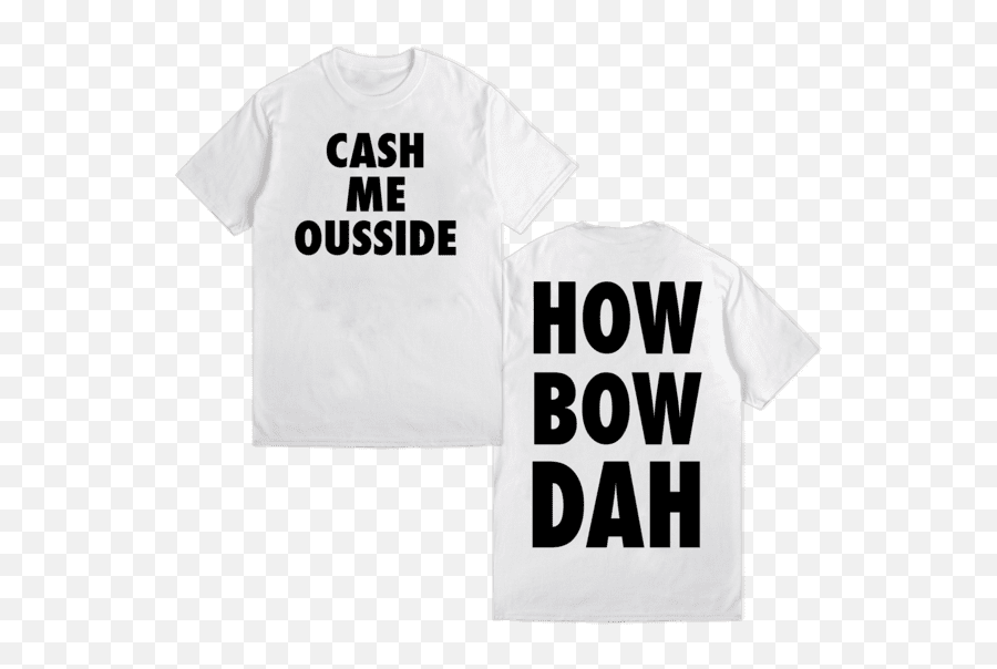 How Bow Dah Merchandise - Short Sleeve Emoji,Cash Me Outside How Bow Dah Emojis