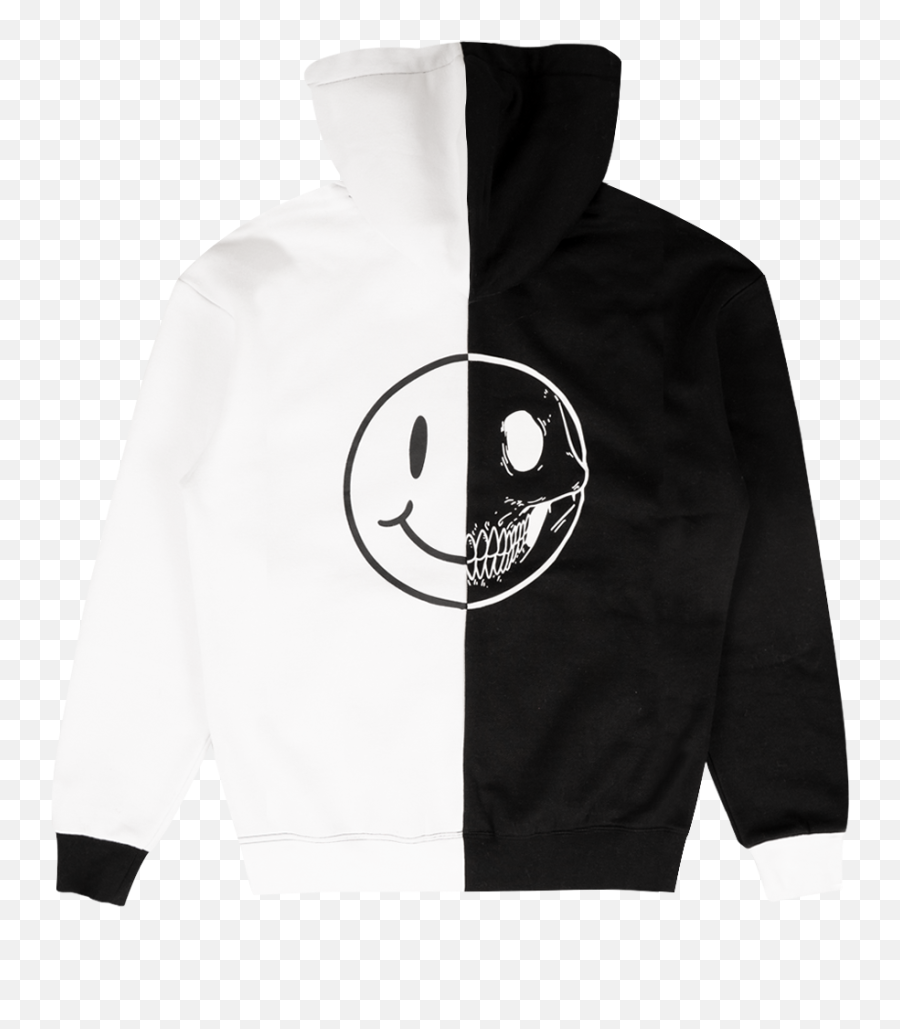 Split Smiley Tee U2013 Ayylien - Hooded Emoji,Chest Emoticon