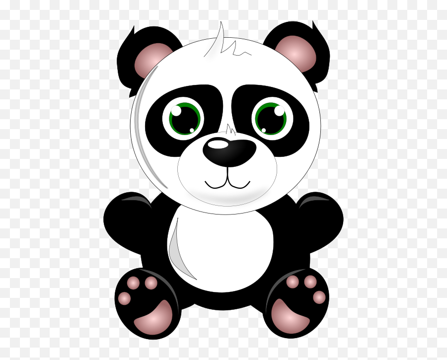 Cute Bear Emoji - Cute Panda Vector Png,Cute Baby Emoji'