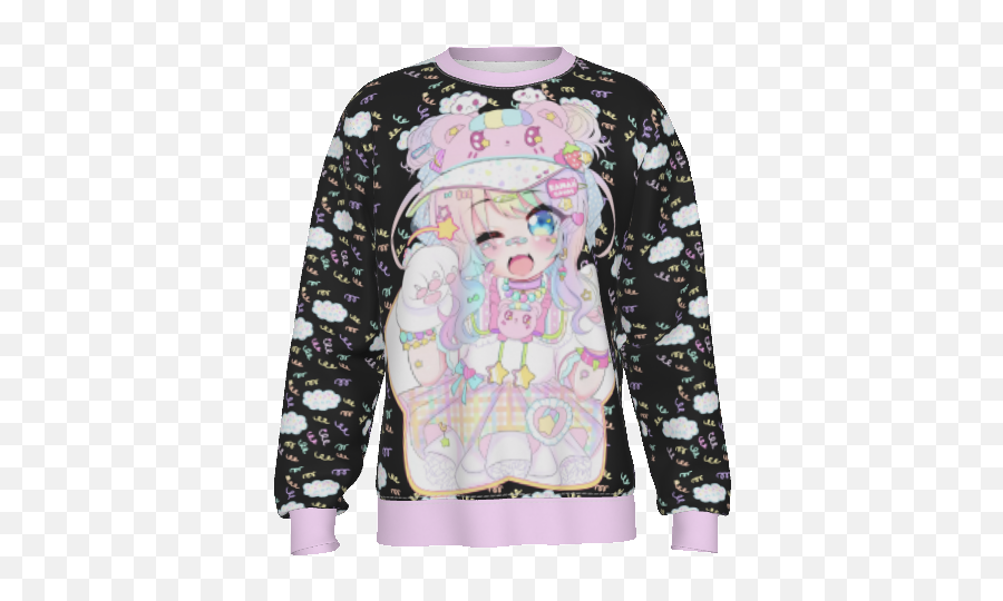 Creme Bunny X Kawaii Goods Sweater Collab Made To Order Emoji,Kawaii Character Emotions