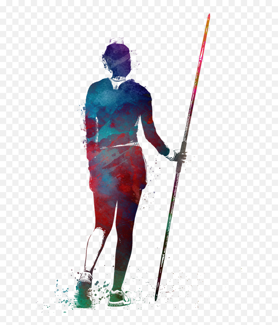 Javelin Throw Sport Javelinthrow Art Print By Justyna Emoji,Animated Karate Kick Girl Emoticon