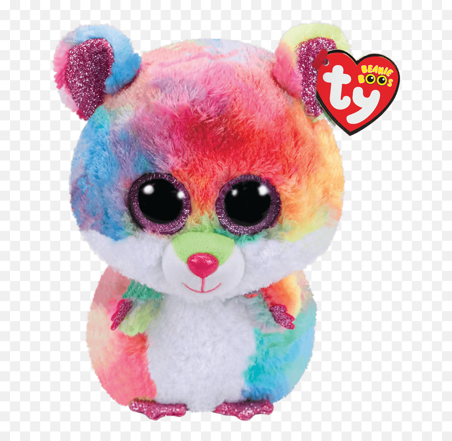 Beanie Boos - Rodney The Rainbow Hamster Emoji,Wooly Hat Shopkins And Emoji