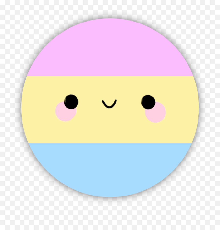 Pan Pansexual Pride Pastel Sticker By H - Happy Emoji,H Emoticon