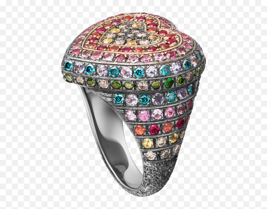 Rainbow Pavé Cuore Ring Emoji,Rainbow Emotion Of Color Watch Price