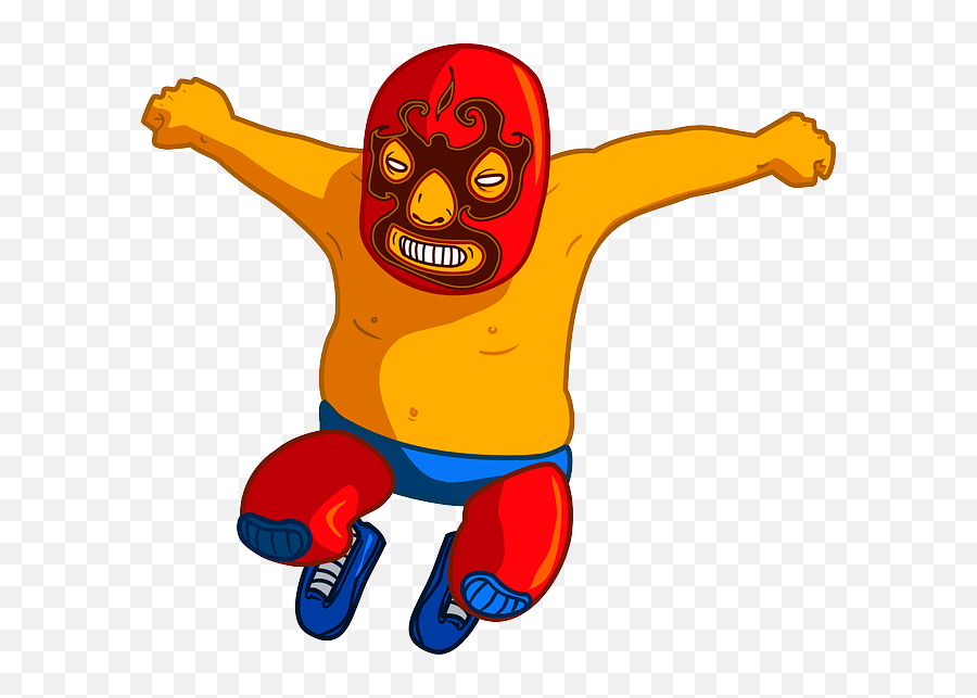 30 Free Wrestling U0026 Sumo Vectors - Pixabay Luchador Clipart Emoji,Wrestling With Emotions