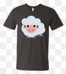 Sheep Emoji Mens V,Emoji Clothing Store