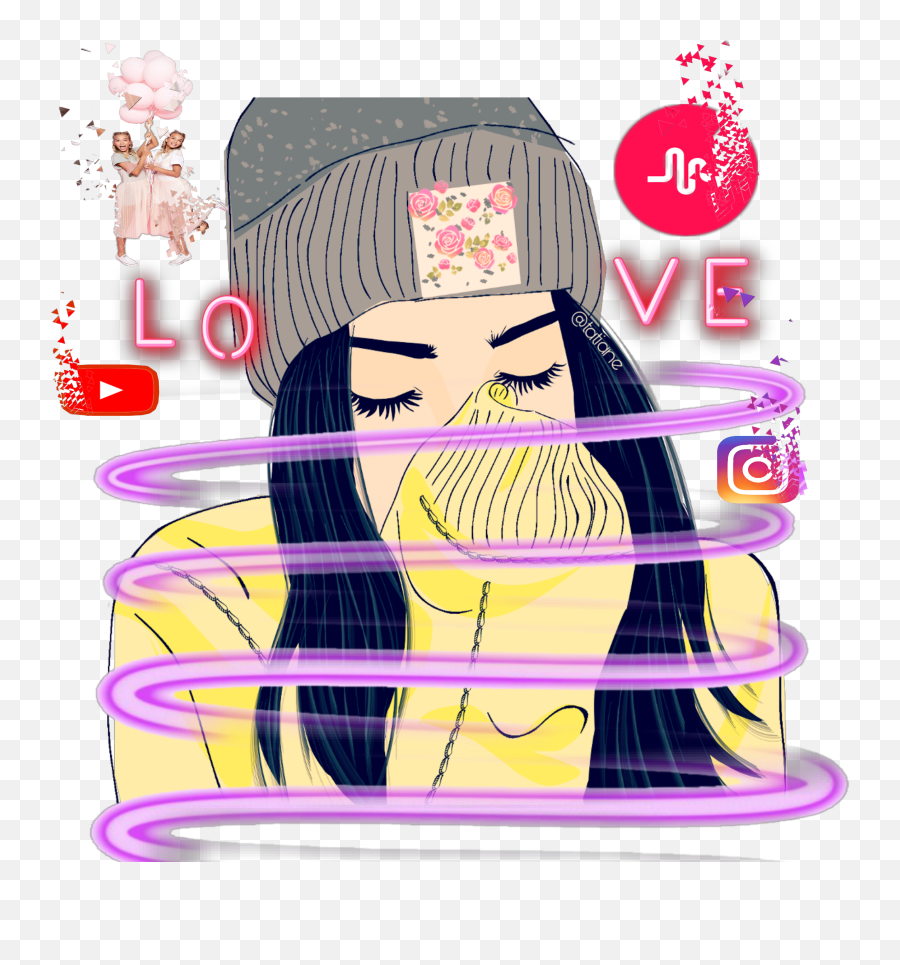 Lisaandlena Musically Instagram Sticker - Traditional Emoji,Musically Emoji Love