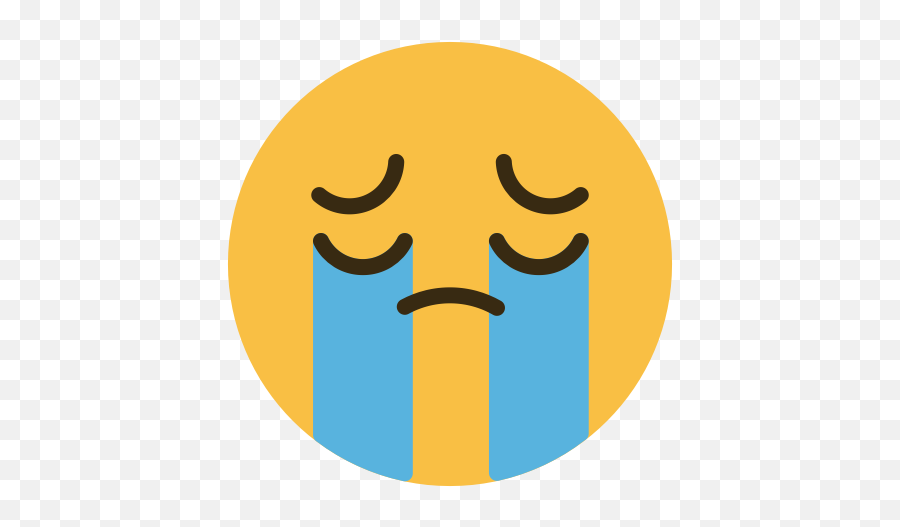 Cry Emoji Emotion Face Feeling Sad Icon - Free Download Happy,Orange Represents What Emotion