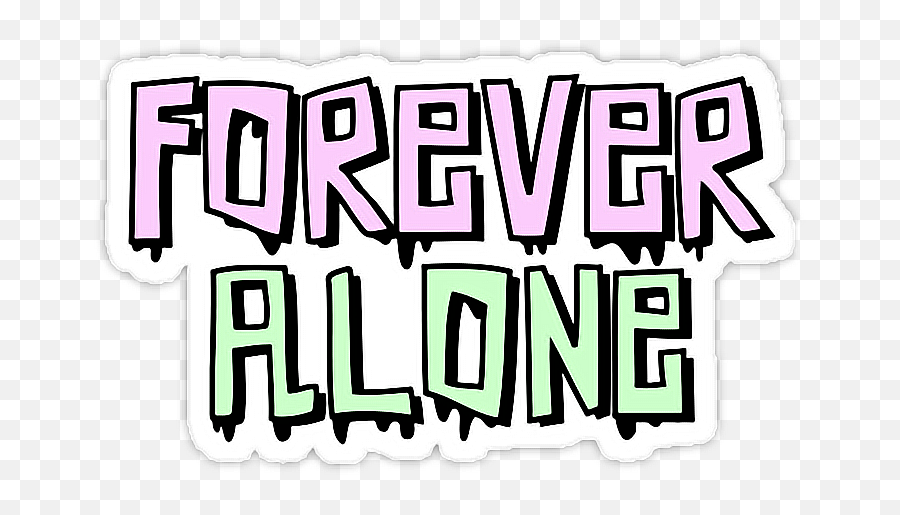 Tumblr Forever Alone Sticker - Fiction Emoji,Forever Alone Emoji