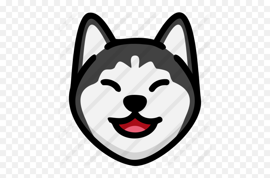 Laughing - Icon Husky Emoji,Laughing Emotion