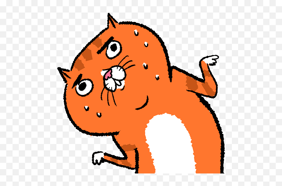 Nervous Line Sticker By Ehcat For Ios Android Giphy Animated - Line Sticker Gif Emoji,Nervous Emoji Android