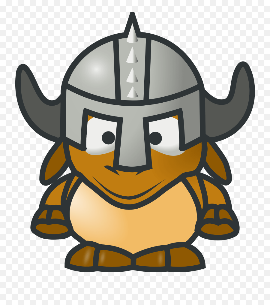 Cartoon Buffalo Viking Clipart - Cartoon Knight Helmets Emoji,Is There A Viking Emoji