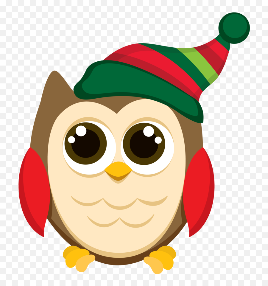 Festive Hats Sticker Challenge On Picsart - Clip Art Christmas Owl Emoji,Mini Me Emoji