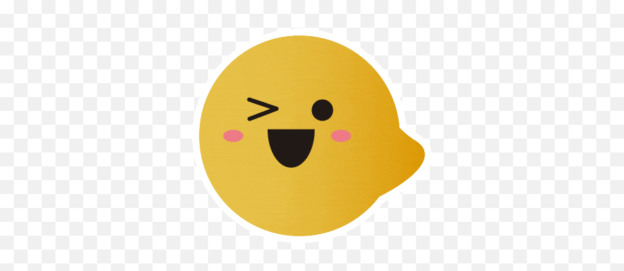 Emotion Circle Sticker - Happy Emoji,I'm In A Glass Case Of Emotions