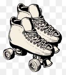 80s Roller Skates Png - Clip Art Roller Derby Skate Emoji,Roller Skate Emoji