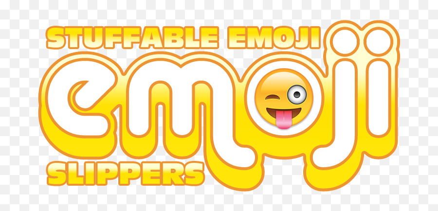 Stuffable Emoji Slippers - Happy,Vacuum Emoticon