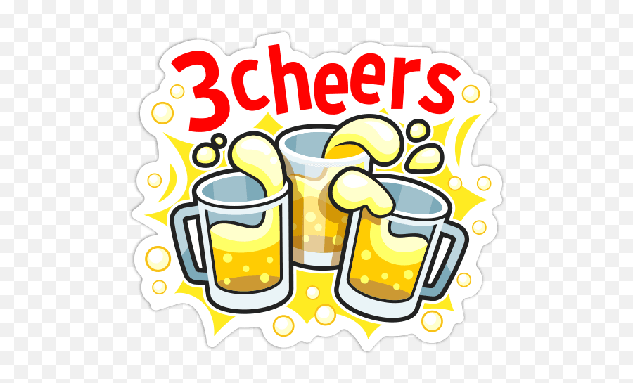 Happy Birthday Stickers Facebook Copy Paste Stickers - Happy Birthda Cheers Cartoon Emoji,Cheers Emoji