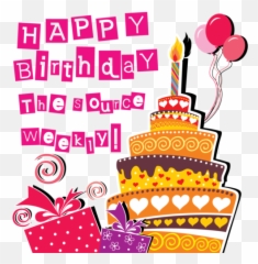 2018 October - Happy Birthday Grafic Card Emoji,Ringed Planet Emoji