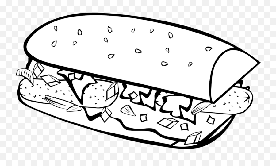 Food Coloring Pages Coloring Pages For - Sandwich Coloring Page Emoji,Food Emoji Coloring Pages