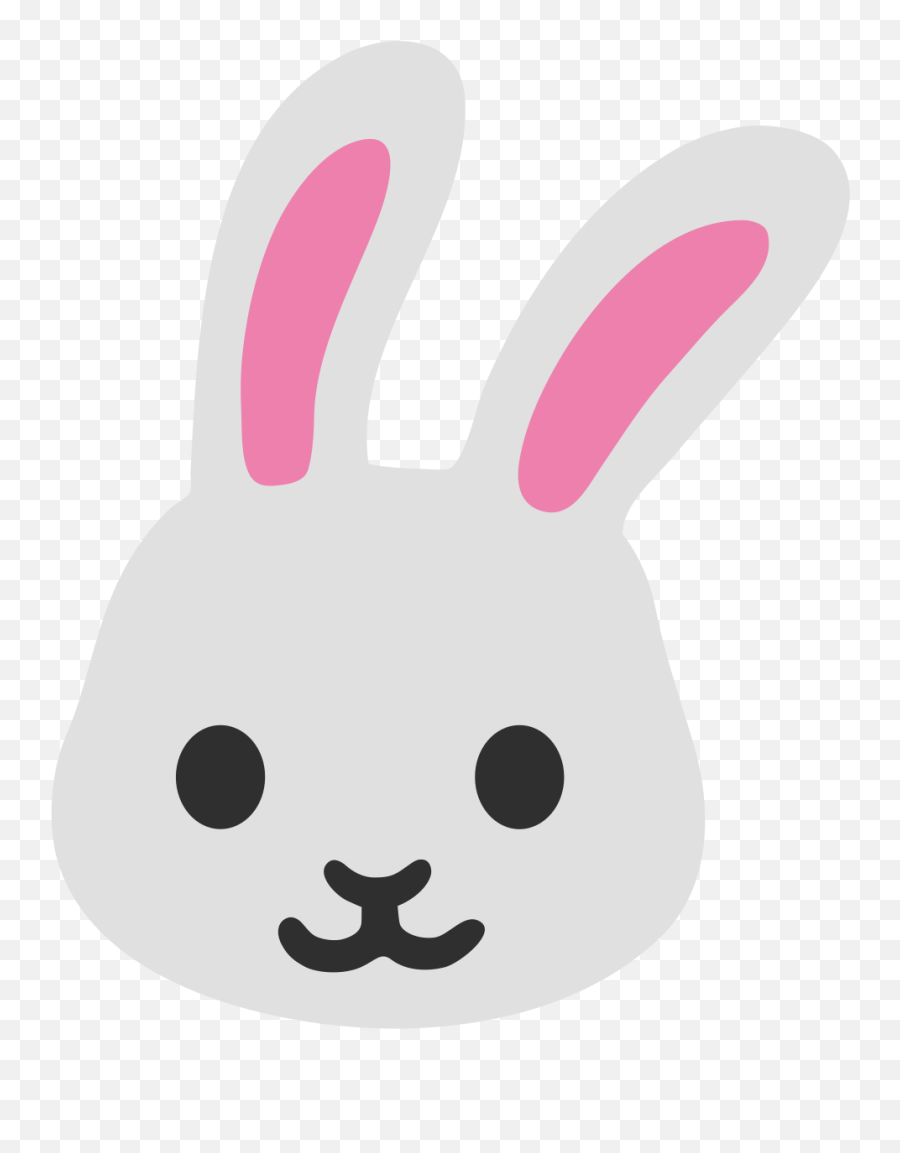 Rabbit Face Emoji Clipart - Emoji De Conejita,Rabbit Emoji
