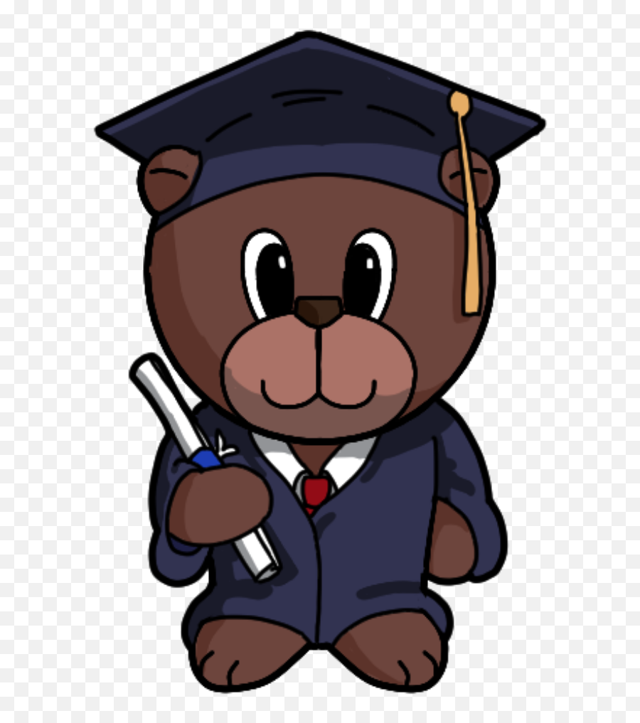 Graduation Clipart Bear Graduation - Cartoon Graduation Bear Clipart Emoji,Bear Emotions