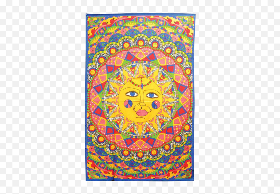 Multi Color Sun Tapestry - Decorative Emoji,Emoji Answer 54 Multi Color Sun Tapestry - Decorative Emoji,Emoji Answer 54