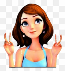 Persona Person Mujer Woman Doll Sticker By Ana Abece - Little Rose Stickers Emoji,Sarcasm Emotion