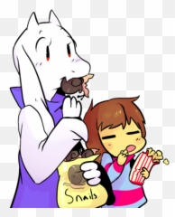 Snack Time - Toriel Eat Snail Emoji,Frisks Emotions