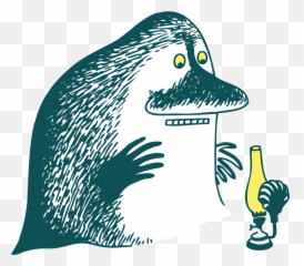 The Groke - Mörkö Muumi Emoji,(wantlove) Emoticon