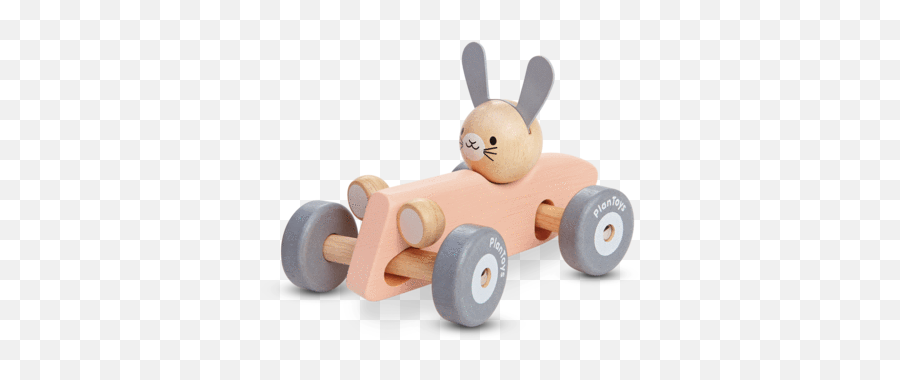 Products - Plan Toys Bunny Racing Car Emoji,Ski Bunny Emoji