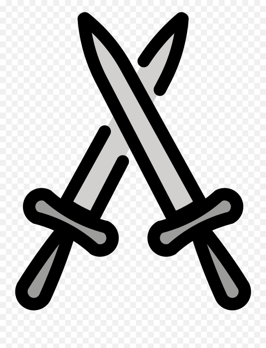 Crossed Swords Emoji Clipart Free Download Transparent Png - Gekreuzte Schwerter,Metal Emoji
