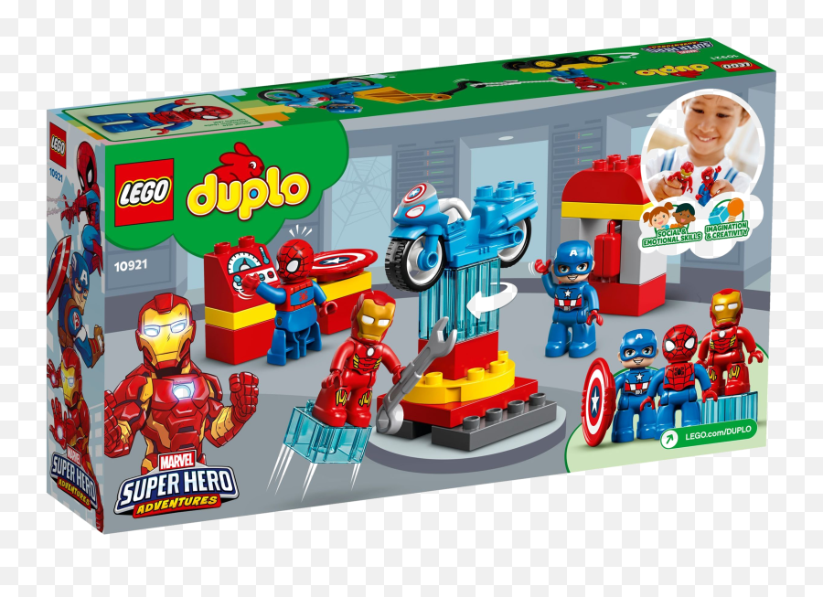 10921 Super Heroes Lab Secret Chamber - Educational Toys Marvel Lego Duplo Emoji,Marvel Character Controls Emotion