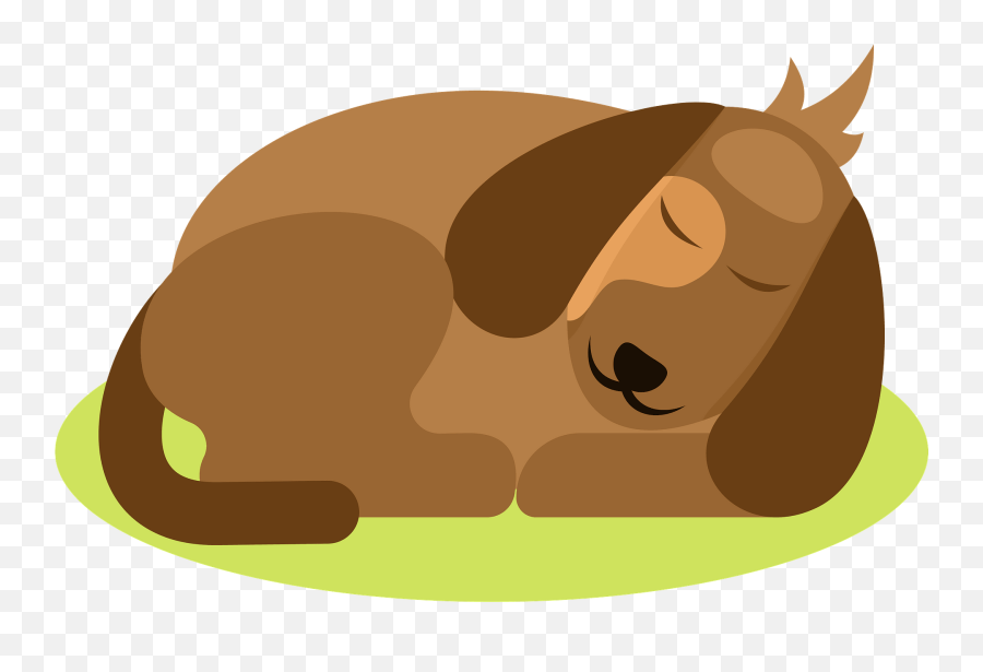 Sleeping Dog Clipart Free Download Transparent Png Creazilla - Sleeping Brown Dog Clipart Emoji,Sleeping Cat Emoji