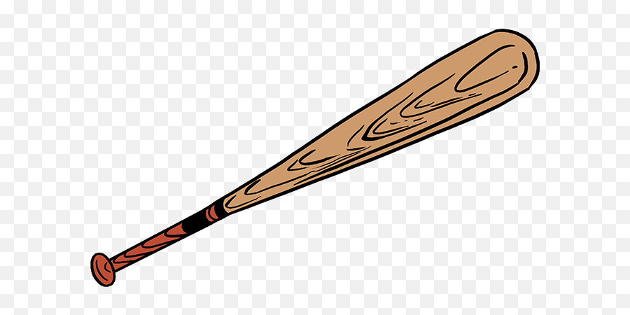 To Draw Baseball Bat Transparent Png - Clipart Picture Of Baseball Bat Png Emoji,Facebook Emoticons Baseball Bat