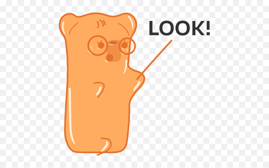 Classic Gummy Bear - Dot Emoji,Gummi Bear Emoji