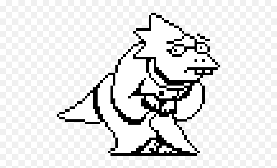 Unitale - Undertale Alphys Sprite Emoji,Alphys Emotions