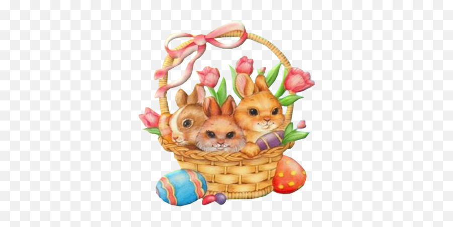Easter Bunny Basket Psd Official Psds - Easter Emoji,Easter Basket Emoji