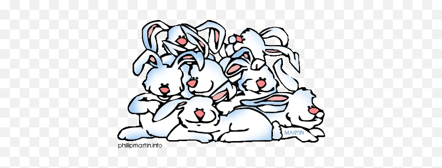 Number Seven Clip Art - Clip Art Library Bunch Of Bunnies Clipart Emoji,Rabbit Emotion Art