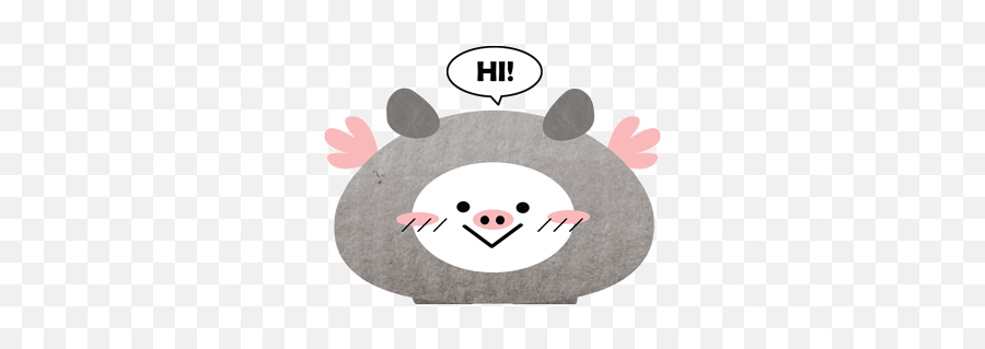 Pimochi The Flying Pig Stickers - Happy Emoji,Flying Pig Emoji