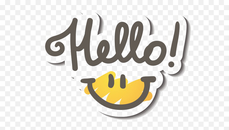 Download Hd Hello Png Image Background - Hello Text Emoji,Hello Emoticon Transparent