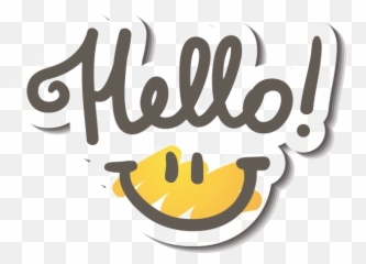 Download Hd Hello Png Image Background - Hello Text Emoji,Hello Emoticon Transparent