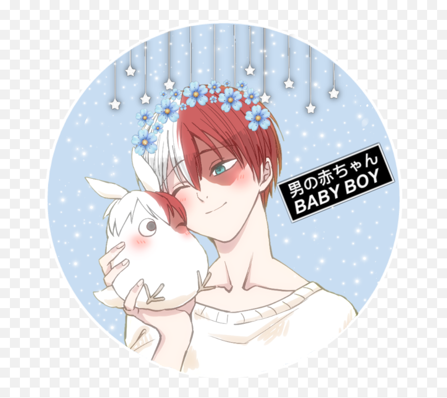 Todoroki Profile Shoto Totoro Cute Sticker By Kouyou Emoji,Totoro Emoji Png