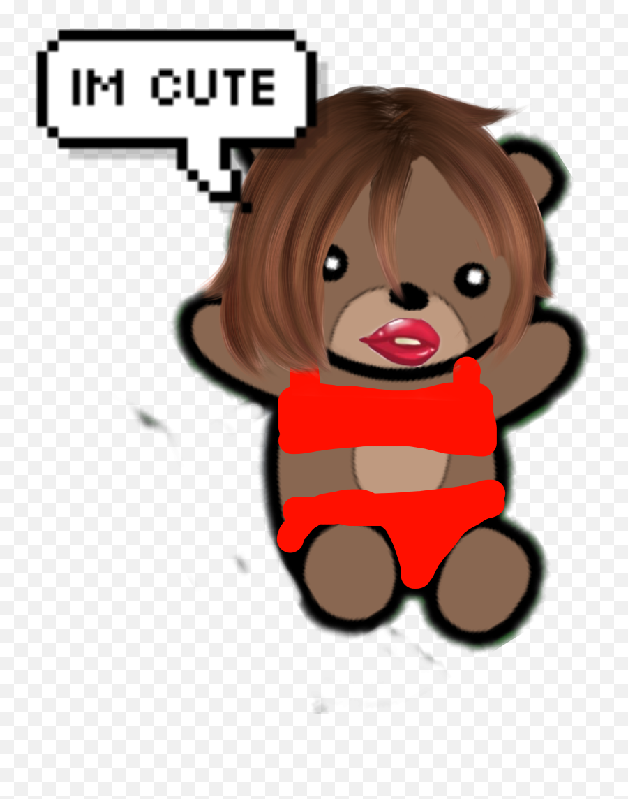 Hot Bear Sticker - Speech Bubble Pixel Emoji,Bear And Hot Emoji