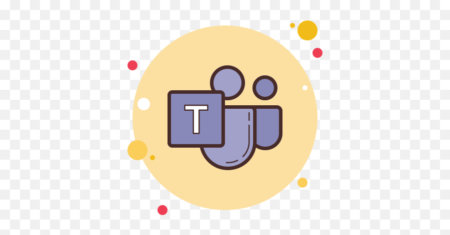 Microsoft Teams 2019 Icon In Circle Bubbles Style Emoji,Microsoft Teams Thumbs Down Emoji