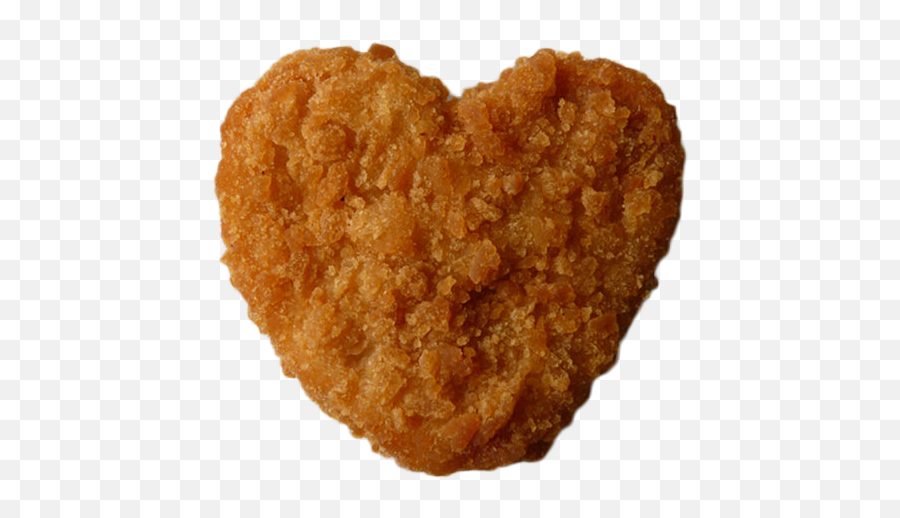Objectheart Shaped Chicken Nugget - Chicken Nugget Png Emoji,Fry Emoji