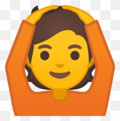 Person Gesturing Ok Emoji - Dibujo De Mujer Levantando La Mano,Ok Emoji Png